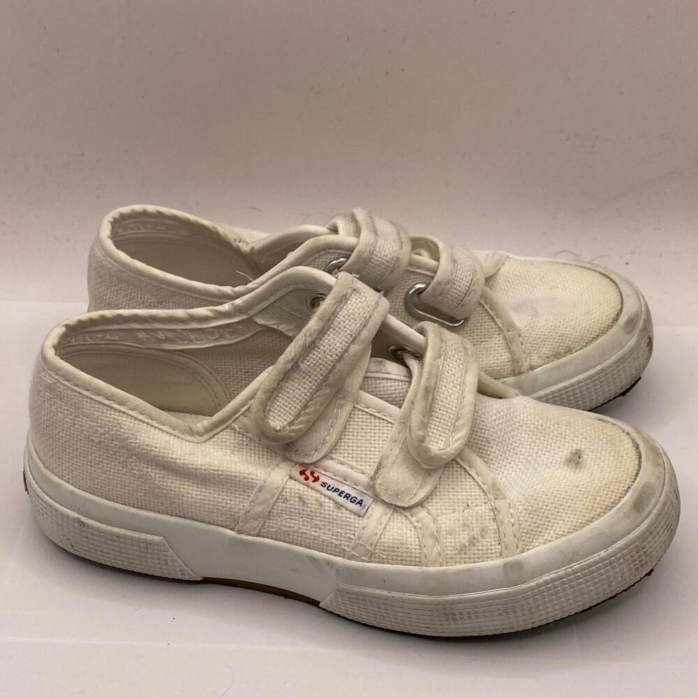 Girls Superga White Tennis Shoes Sz 29